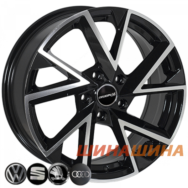 Zorat Wheels BK5804 7x17 5x112 ET45 DIA57.1 BP