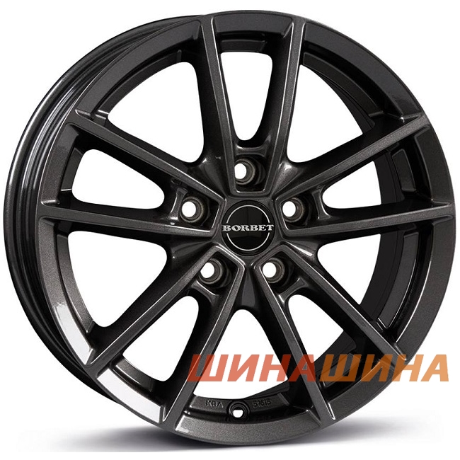 Borbet W 7x17 5x108 ET45 DIA63.3 ANTHR