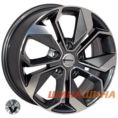 Zorat Wheels BK5168 6.5x15 5x98 ET35 DIA58.1 GP