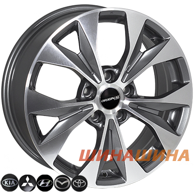 Zorat Wheels BK606 7x17 5x114.3 ET45 DIA67.1 GP