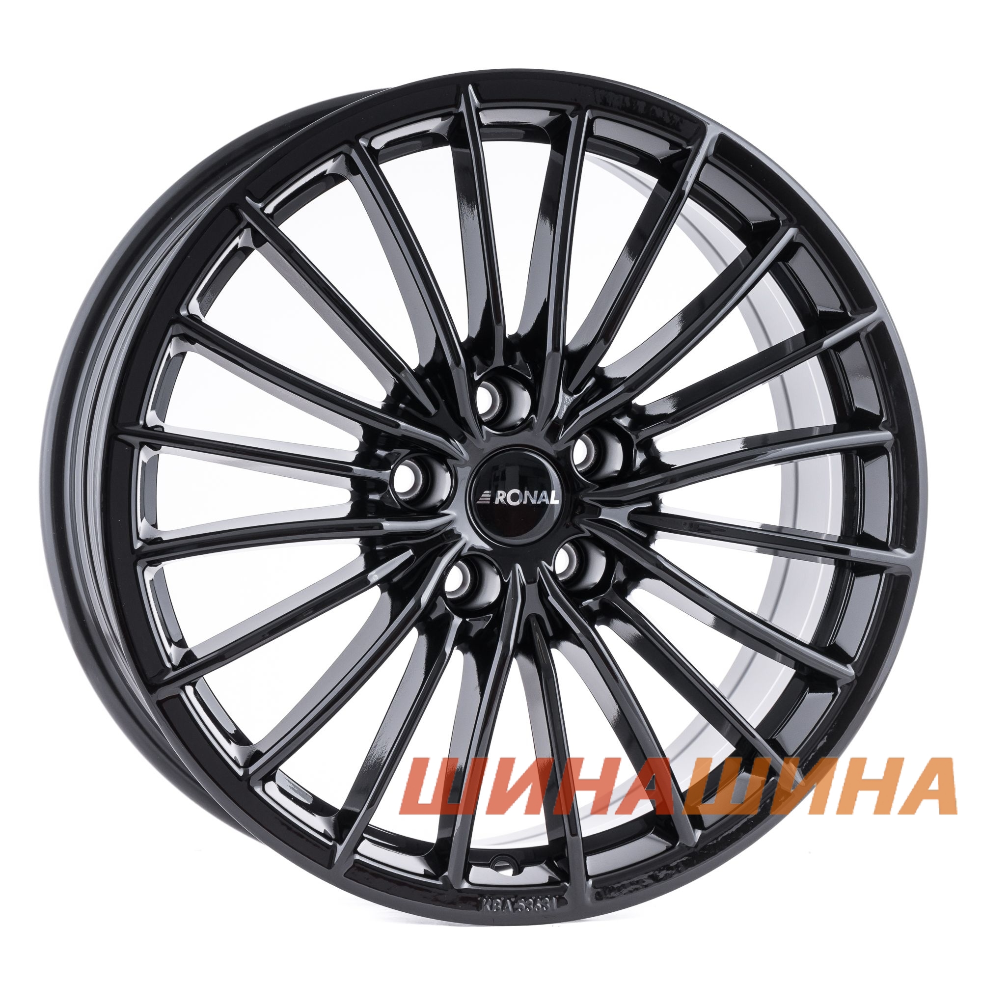 Ronal R68 9x18 5x120 ET30 DIA82 Jet black