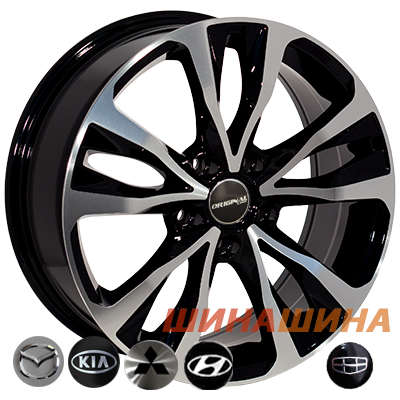 Zorat Wheels BK5212 6.5x16 5x114.3 ET45 DIA67.1 BP