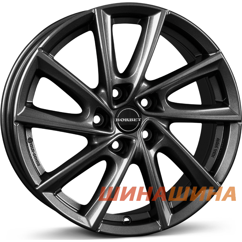 Borbet V 7x17 5x112 ET48.5 DIA66.5 ANTHR